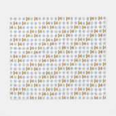 Retro Flower Power "Het leven is goed" - Kleurrijk Fleece Deken (Voorkant (Horizontaal))