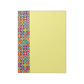 Retro Flower Power Notitieblok (Linkerzijde)