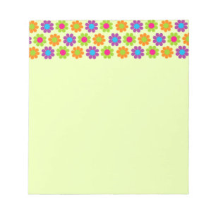 Retro Flower Power Notitieblok