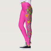 Retro Flower Power Ranken Rand 18 Leggings (Links)