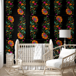 Retro Flower Power Ranken Rand 19 Behang