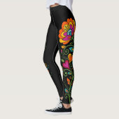 Retro Flower Power Ranken Rand 19 Leggings (Links)