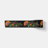 Retro Flower Power Ranken Rand 19 Satijnen Lint (Voorkant)