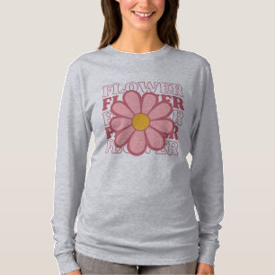 Retro Flower Power T-shirt – Roze Daisy