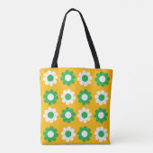 Retro Flower Power Tote Bag (Achterkant)
