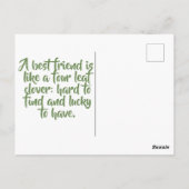 Retro Flower St Patrick's Day Briefkaart (Achterkant)