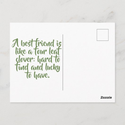  Retro Flower St Patrick's Day Briefkaart (Achterkant)