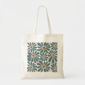 Retro Flower van Mossy Moose Prints Tote Bag (Voorkant)