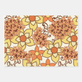 Retro Flowers 1960 - 3 vellen set (Voorkant 3)