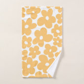 Retro Flowers #1 #floral #patroon #decor #art Bad Handdoek (Handdoek)