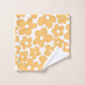 Retro Flowers #1 #floral #patroon #decor #art Bad Handdoek (Wasdoekje)