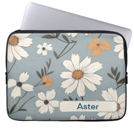 Retro Flowers 1 laptophoes Laptop Sleeve