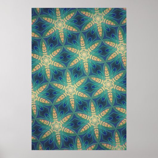 Retro Flowers #1 Poster (Voorkant)