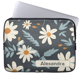 Retro Flowers 2 laptophoes Laptop Sleeve