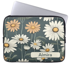 Retro Flowers 5 laptophoes Laptop Sleeve