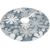 Retro Flowers 60s 70s Aesthetisch Floral Pattern Kerstboom Rok (Gekanteld)