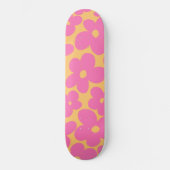 Retro Flowers #6 #floral #patroon #decor #art Persoonlijk Skateboard (Voorkant)