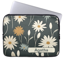 Retro Flowers 9 laptophoes Laptop Sleeve