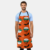 Retro flowers and leaves seamless pattern. schort (Gedragen)