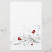 Retro Flowers Briefpapier (Voorkant)