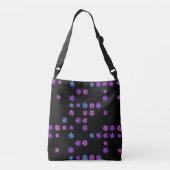 Retro Flowers Crossbody Tas (Achterkant)