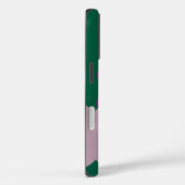 Retro Flowers Donkergroen Custom Naam en Initiaal Case-Mate iPhone Case (Achterkant / Rechts)