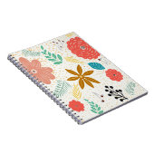 Retro Flowers Foliage Notitieboek (Rechterzijde)