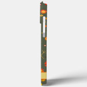  Retro Flowers Fun Custom Stippen Modern Case-Mate iPhone Case (Achterkant / Links)