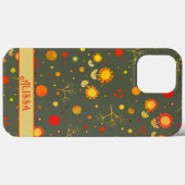  Retro Flowers Fun Custom Stippen Modern Case-Mate iPhone Case (Achterkant (horizontaal))