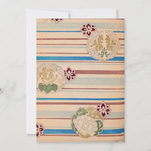 Retro Flowers Kaart (Voorkant)