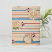 Retro Flowers Kaart (Staand voorkant)