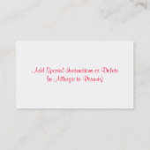 Retro Flowers-kaart Contactkaartje (Achterkant)