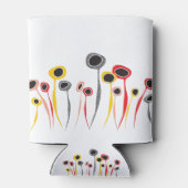 Retro Flowers Koelbox Blikjeskoeler (Achterkant)