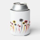 Retro Flowers Koelbox Blikjeskoeler (Blikje Achterkant)