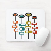 Retro Flowers Muismat (Met muis)