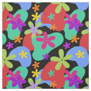 Retro Flowers naadloos gekleurd patroon Stof
