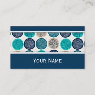 Retro Flowers naadloze witte patronen Visitekaartje