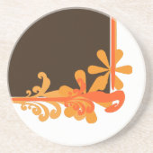 Retro Flowers Onderzetters (Voorkant)