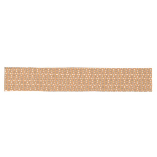 Retro Flowers Runner Brown Terracotta Accent Lange Tafelloper (Horizontaal)