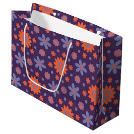Retro Flowers Schattige Fun 70s Hippie Daisy Patte Groot Cadeauzakje