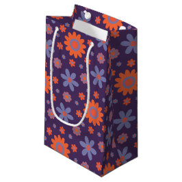 Retro Flowers Schattige Fun 70s Hippie Daisy Patte Klein Cadeauzakje