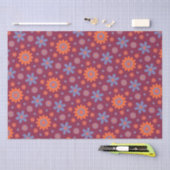 Retro Flowers Schattige Fun 70s Hippie Daisy Patte Tissuepapier (Craft)