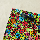 Retro flowers strandlaken (In situ)