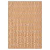 Retro Flowers Tablecloth Brown Terracotta Style Tafelkleed (Voorkant)