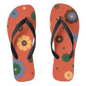 Retro Flowers Teenslippers (Voetbed)