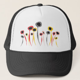 Retro Flowers Trucker Hat Trucker Pet