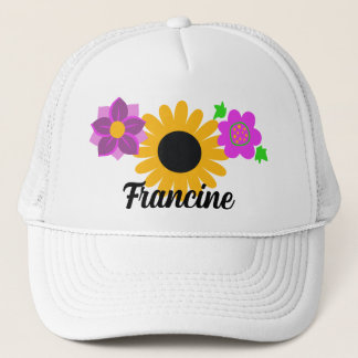 Retro Flowers  Trucker Pet