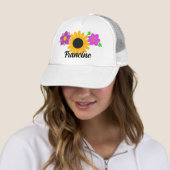 Retro Flowers  Trucker Pet (In situ)