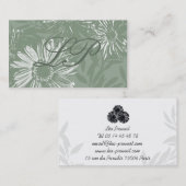 Retro Flowers-visitekaartje Visitekaartje (Voorkant / Achterkant)