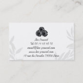 Retro Flowers-visitekaartje Visitekaartje (Achterkant)